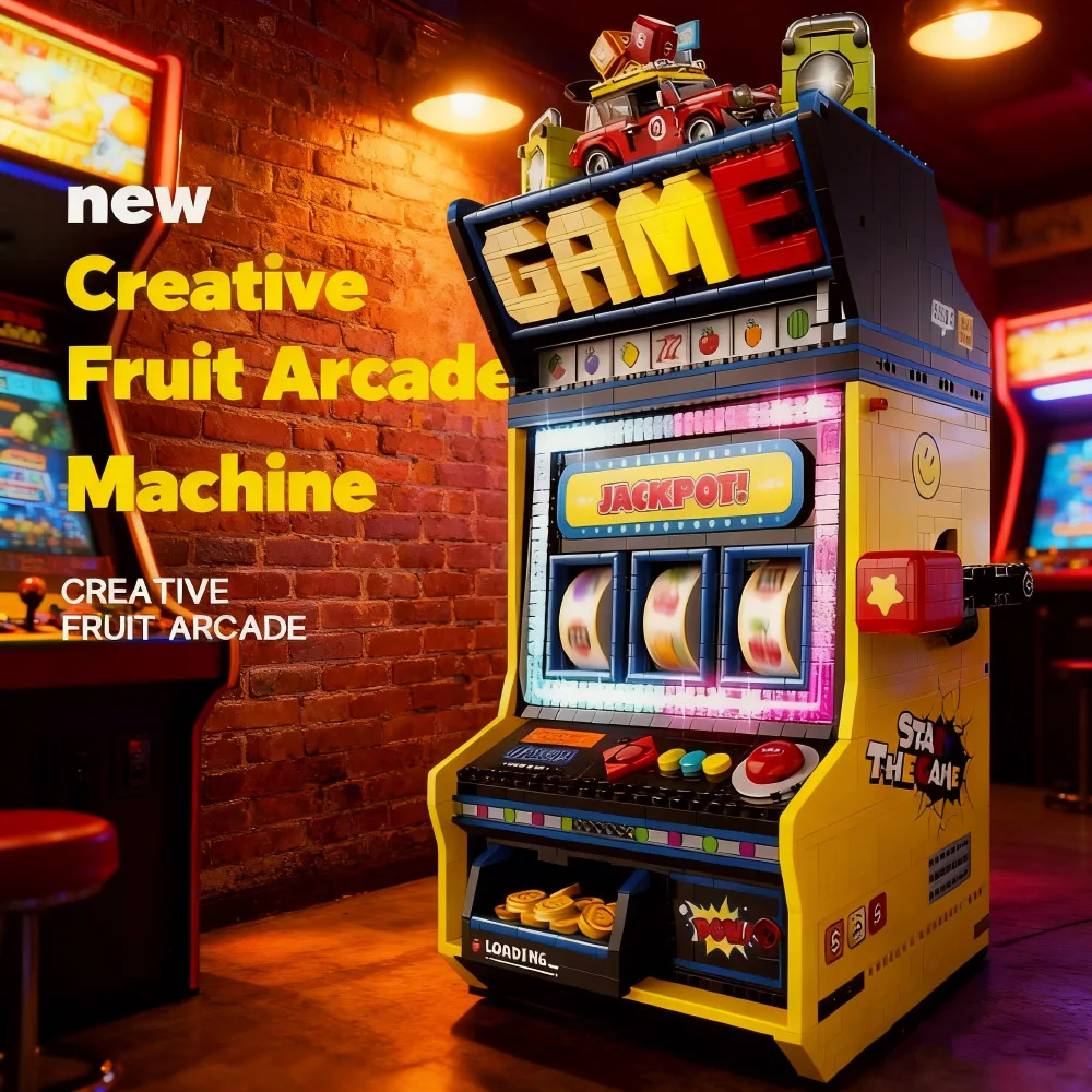 Party Games Console - 3571PCS Konsol Game Retro Blok Bangunan
