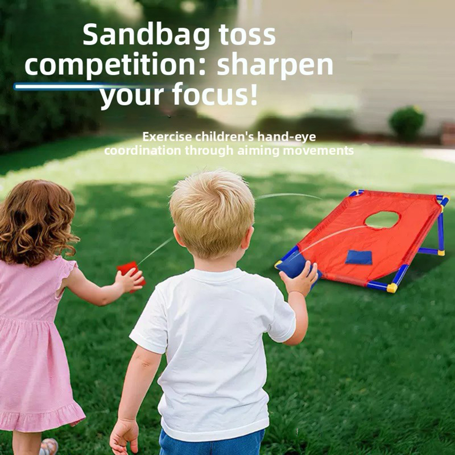 Cornhole Board Set - 1 Set Permainan Cornhole Portabel untuk
