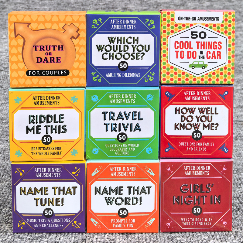 Party Games Cards - 50 Buah Kartu Hiburan Setelah Makan