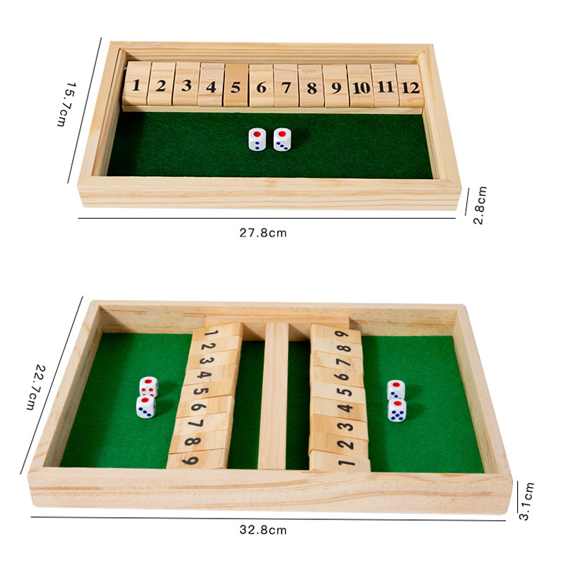 Party Games Adults Drinking - Permainan Dadu Aritmatika 9/12 Angka Shut