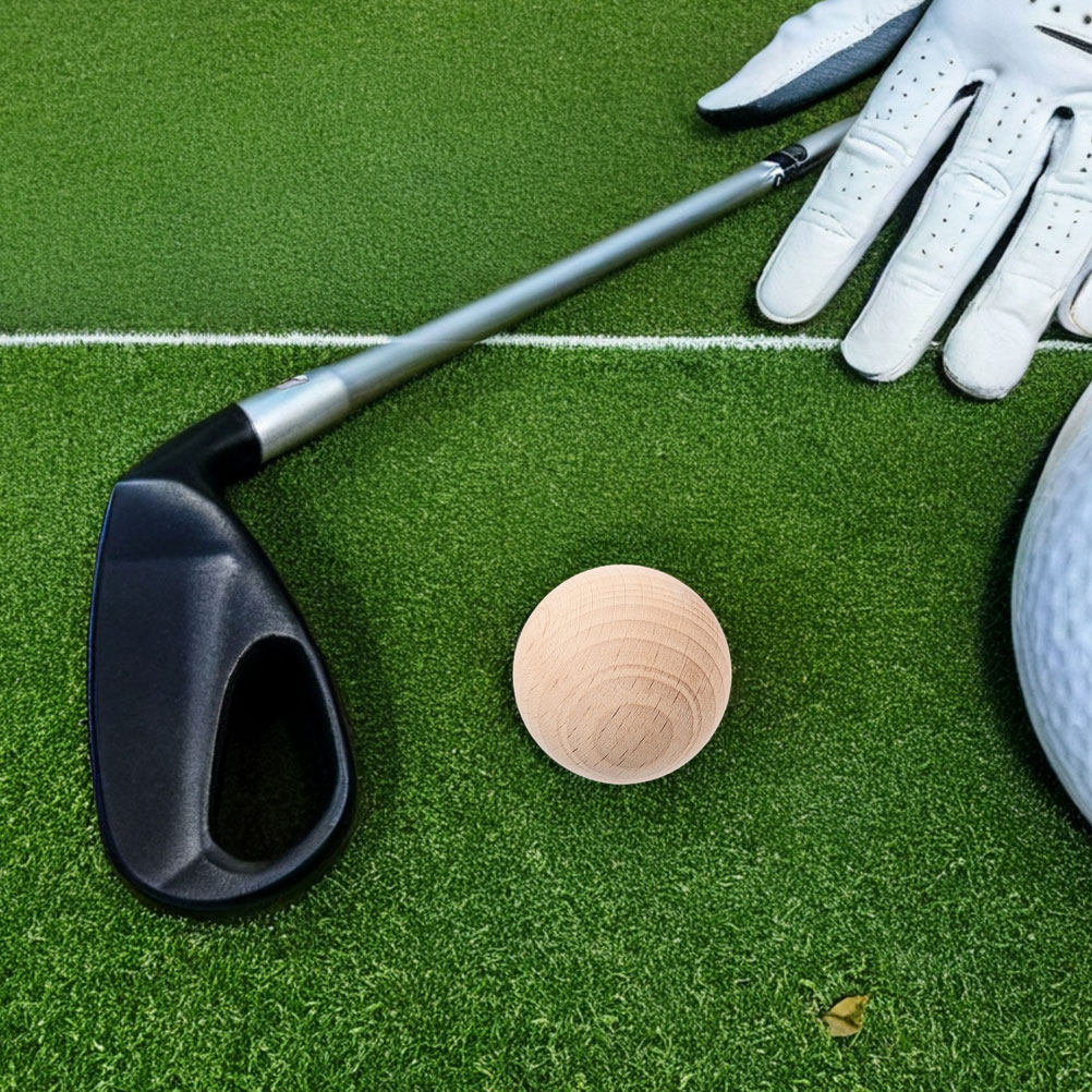Croquet Set Lawn - Bola Kriket Kayu, Terbuat dari Kayu