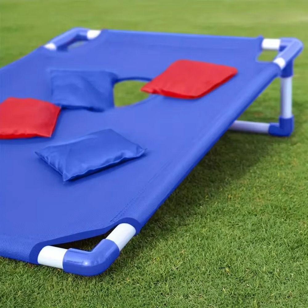 Cornhole Board Set - Set Permainan Cornhole Portabel Merah Biru