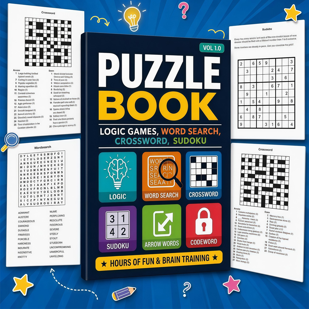 Buku Puzzle—Permainan Logika,  - Party Games New Year ulasan dan harga
