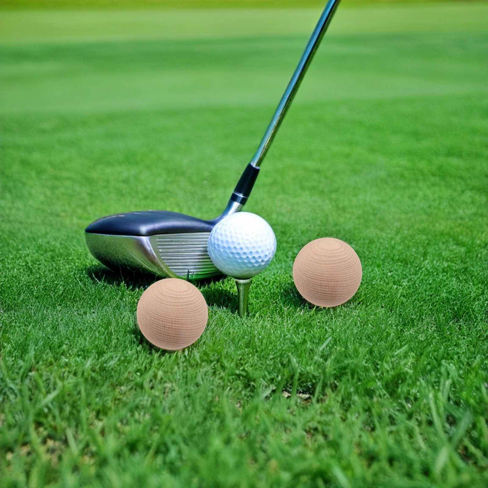 Bola Kriket Kayu, 6 Buah, Terb - Croquet Set Lawn ulasan dan harga