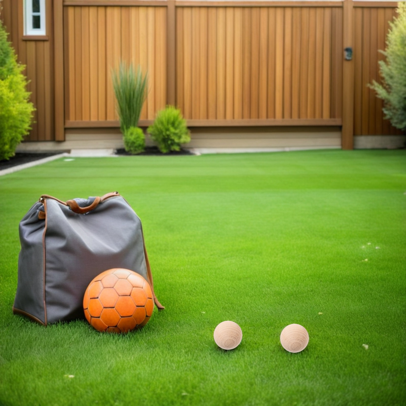 Bola Kriket Kayu, Isi 4, Diame - Croquet Set Lawn ulasan dan harga