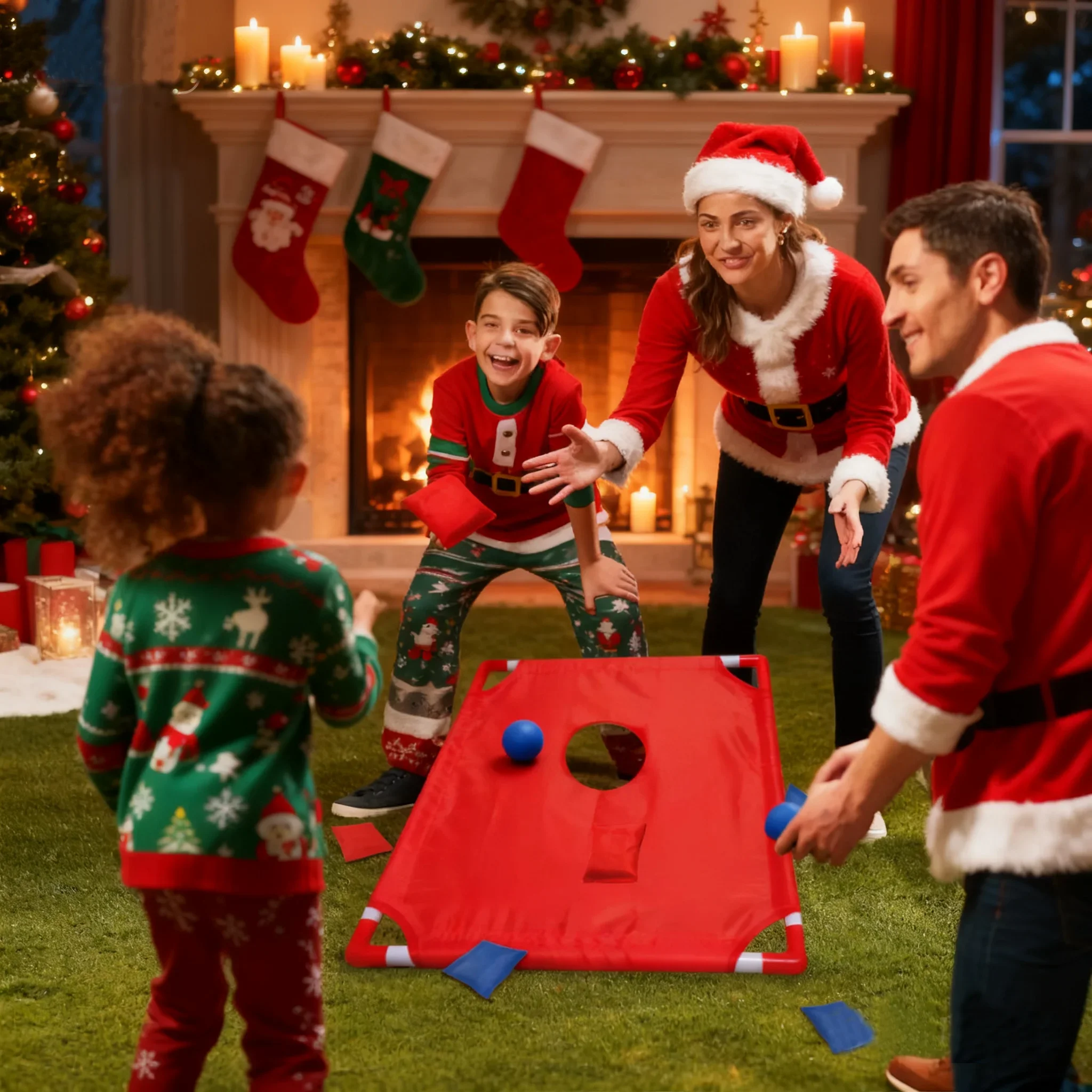 Set Permainan Cornhole Portabe - Cornhole Board Set ulasan dan harga
