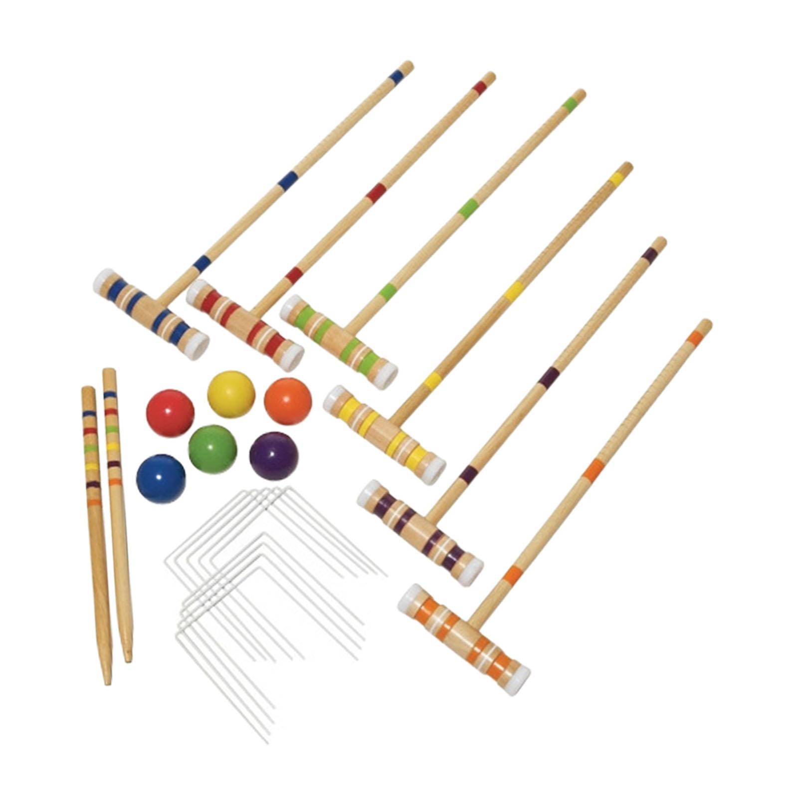 Set Kroket 6 Pemain, Set Perma - Croquet Set Lawn ulasan dan harga