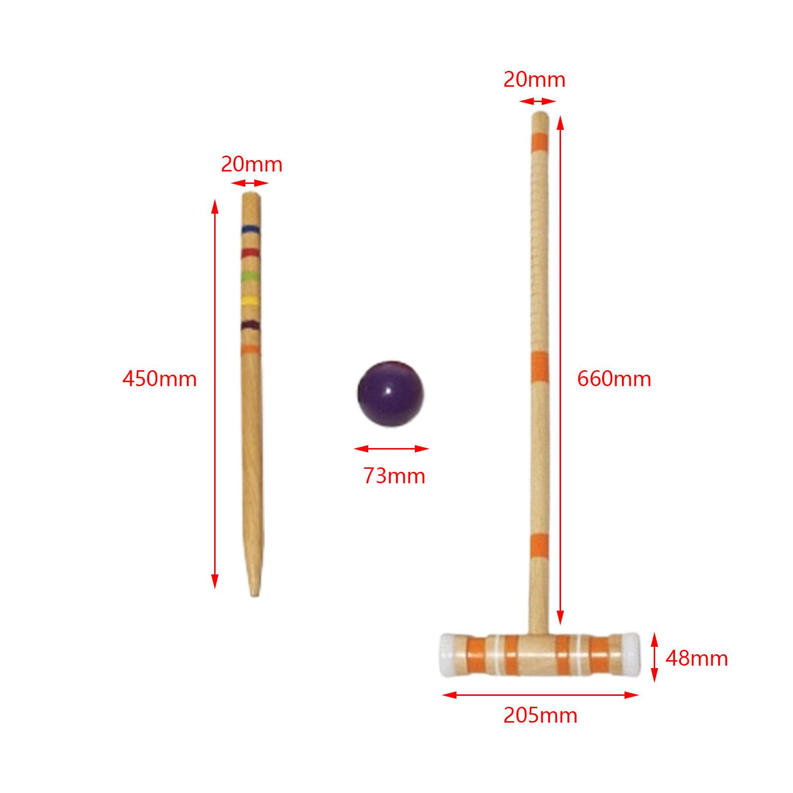 Set Kroket 6 Pemain, Set Perma - Croquet Set Lawn ulasan dan harga