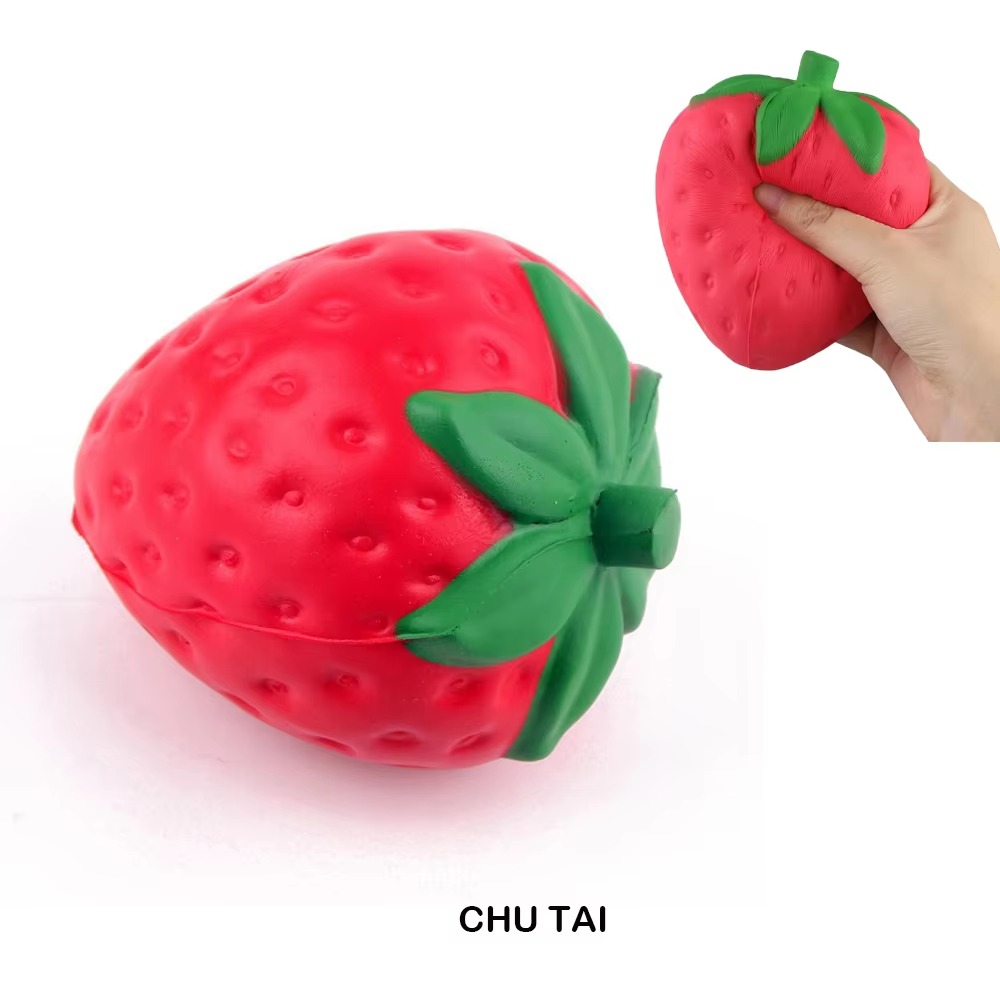 Mainan Squishy Stroberi Ekstra - Party Games Graduation ulasan dan harga
