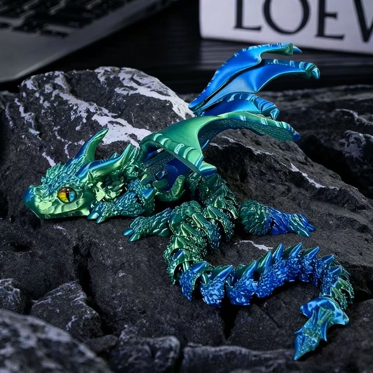 Model Naga Wyvern 3D dengan Sa - Party Games Shop ulasan dan harga