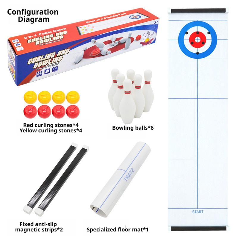 Permainan Meja Mini Curling &  - Party Games Indoor ulasan dan harga