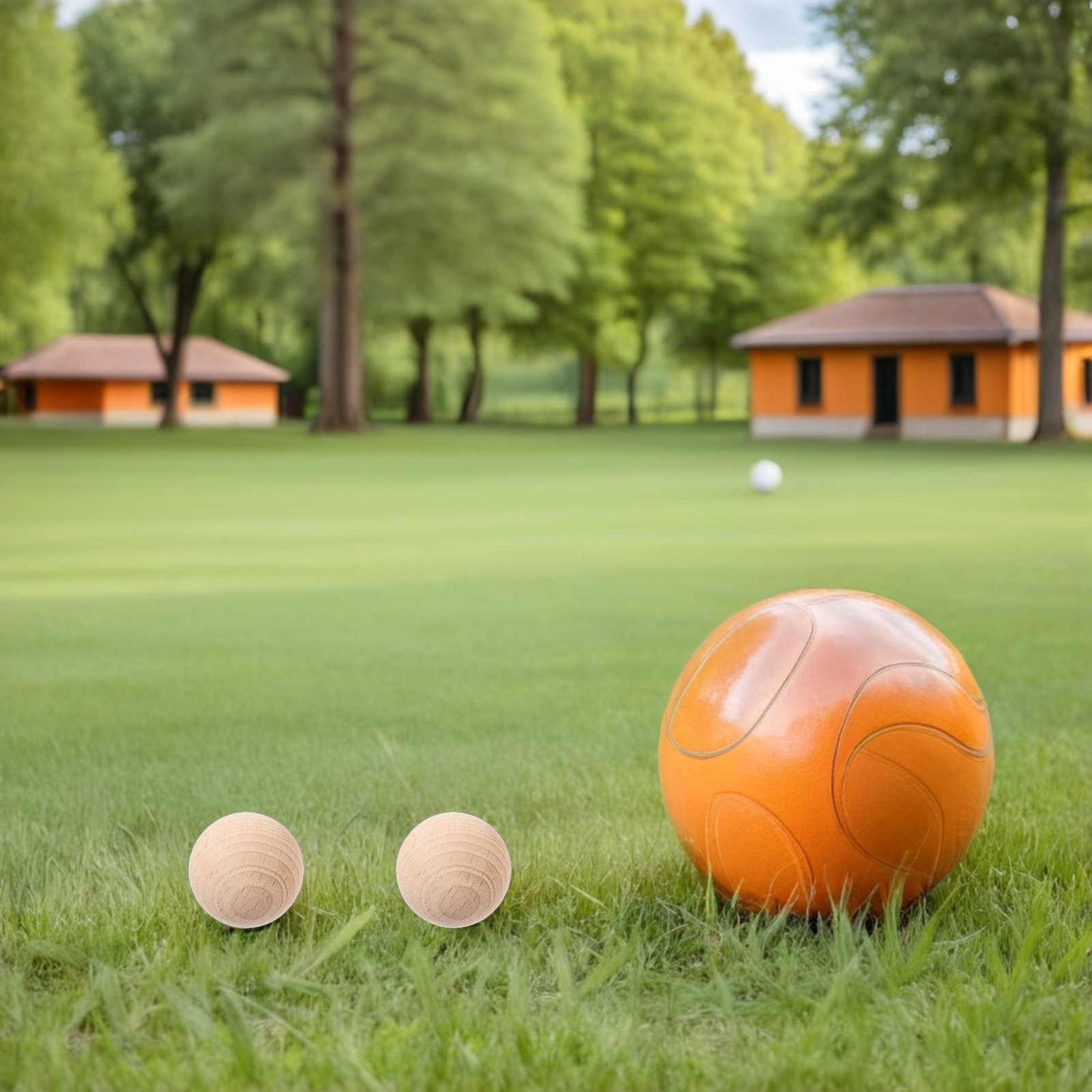 Set 4 Bola Croquet, Bola Pengg - Croquet Set Lawn ulasan dan harga