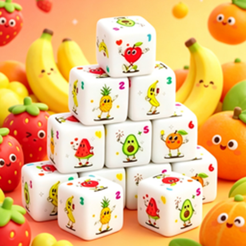 12 Buah Set Dadu D6 Bertema Bu - Party Games Console ulasan dan harga