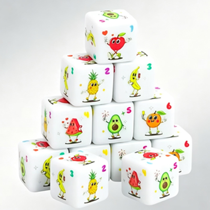 12 Buah Set Dadu D6 Bertema Bu - Party Games Console ulasan dan harga